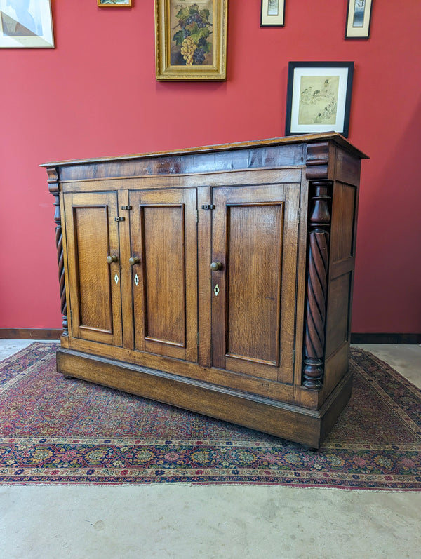 Antique George II Oak Cupboard / Sideboard Circa 1750