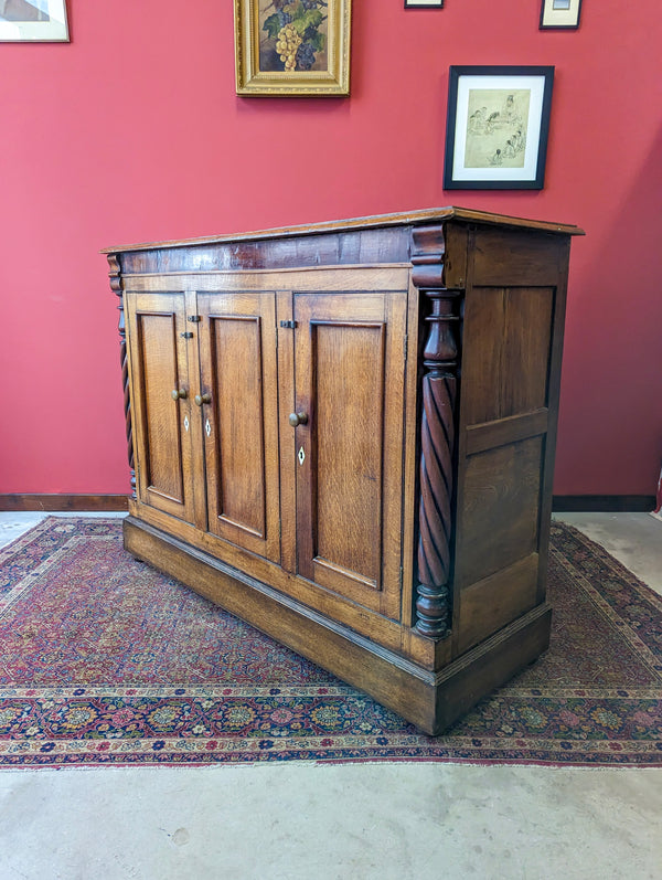 Antique George II Oak Cupboard / Sideboard Circa 1750