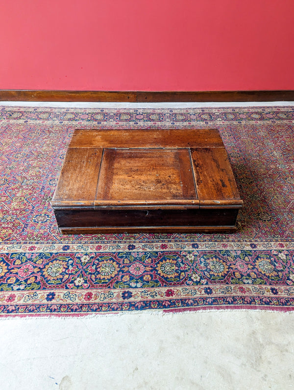 Antique Victorian Pine Table Top Writing Slope Box