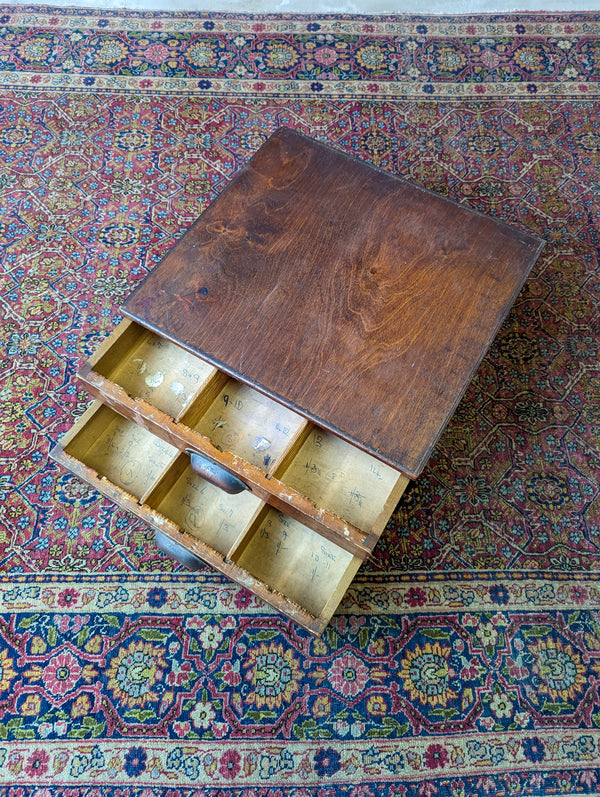 Antique Small Bank of Haberdashery Drawers
