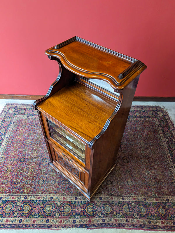 Antique 19th Century Mahogany Music Cabinet