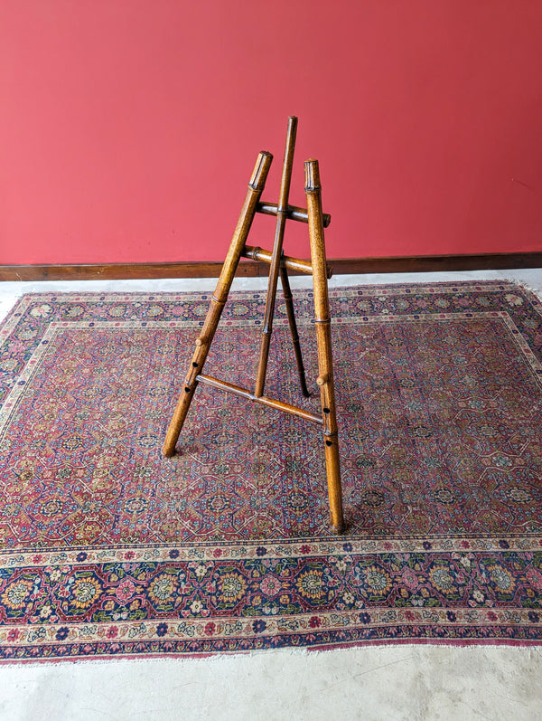 Antique Victorian Bamboo Easel Stand
