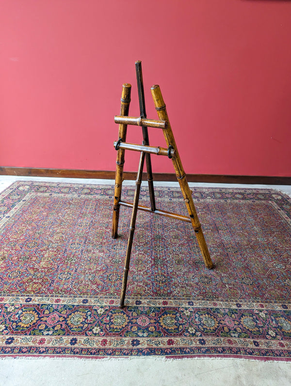 Antique Victorian Bamboo Easel Stand